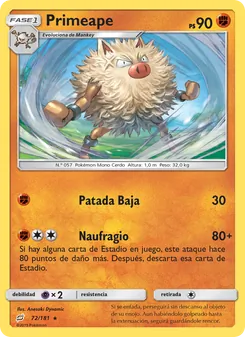 Carta Primeape de la expansión Union de Aliados, número 72/181