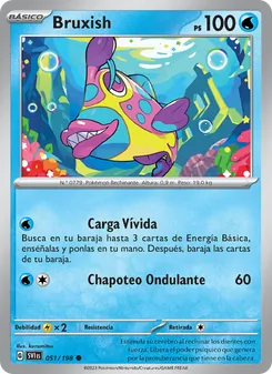 Carta Bruxish de la expansión Escarlata y Púrpura, número 051/198