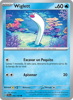Carta Wiglett de la expansión Escarlata y Púrpura, número 056/198