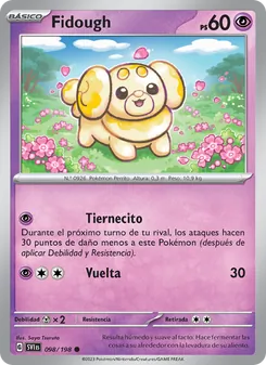 Carta Fidough de la expansión Escarlata y Púrpura, número 098/198