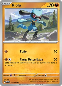 Carta Riolu de la expansión Escarlata y Púrpura, número 113/198