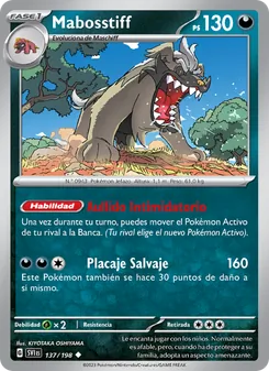 Carta Mabosstiff de la expansión Escarlata y Púrpura, número 137/198