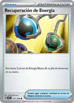 Carta Recuperación de Energía de la expansión Escarlata y Púrpura, número 171/198