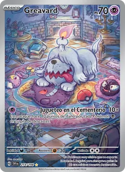 Carta Greavard de la expansión Escarlata y Púrpura, número 214/198