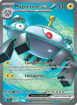 Carta Magnezone ex de la expansión Escarlata y Púrpura, número 226/198