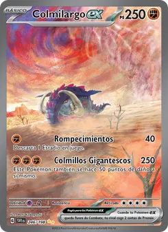 Carta Colmilargo ex de la expansión Escarlata y Púrpura, número 246/198