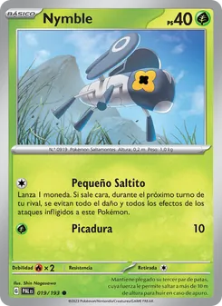 Carta Nymble de la expansión Evoluciones en Paldea, número 019/193