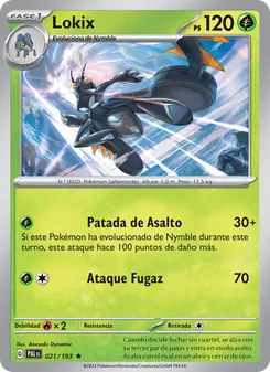 Carta Lokix de la expansión Evoluciones en Paldea, número 021/193