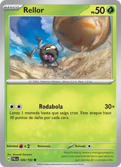 Carta Rellor de la expansión Evoluciones en Paldea, número 026/193
