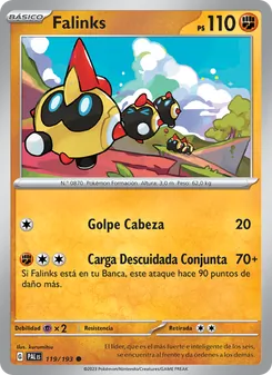 Carta Falinks de la expansión Evoluciones en Paldea, número 119/193