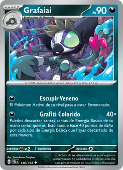 Carta Grafaiai de la expansión Evoluciones en Paldea, número 146/193