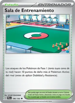 Carta Sala de Entrenamiento de la expansión Evoluciones en Paldea, número 186/193