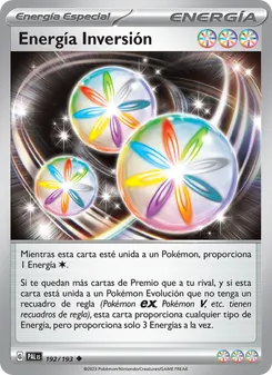 Carta Energía Inversión de la expansión Evoluciones en Paldea, número 192/193