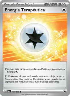 Carta Energía Terapéutica de la expansión Evoluciones en Paldea, número 193/193
