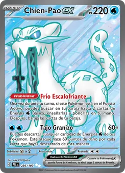 Carta Chien-Pao ex de la expansión Evoluciones en Paldea, número 236/193