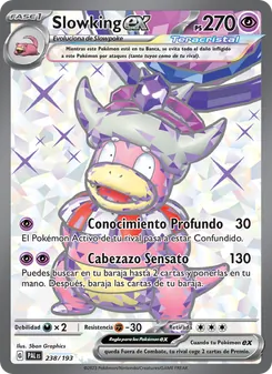 Carta Slowking ex de la expansión Evoluciones en Paldea, número 238/193