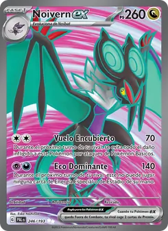 Carta Noivern ex de la expansión Evoluciones en Paldea, número 246/193