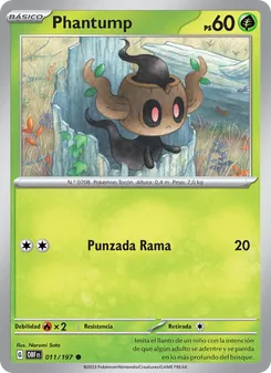 Carta Phantump de la expansión Llamas Obsidianas, número 011/197