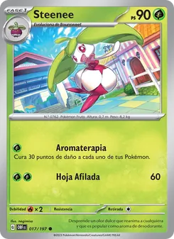 Carta Steenee de la expansión Llamas Obsidianas, número 017/197