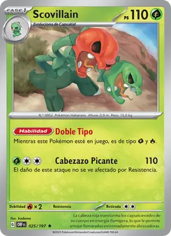 Carta Scovillain de la expansión Llamas Obsidianas, número 025/197