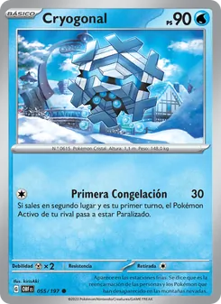 Carta Cryogonal de la expansión Llamas Obsidianas, número 055/197