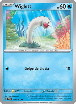 Carta Wiglett de la expansión Llamas Obsidianas, número 058/197