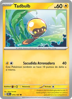 Carta Tadbulb de la expansión Llamas Obsidianas, número 075/197