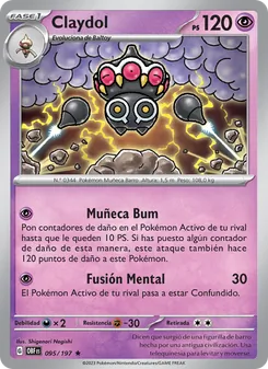 Carta Claydol de la expansión Llamas Obsidianas, número 095/197