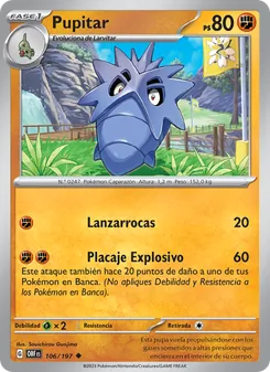 Carta Pupitar de la expansión Llamas Obsidianas, número 106/197