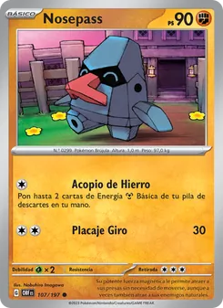 Carta Nosepass de la expansión Llamas Obsidianas, número 107/197