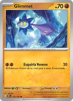 Carta Glimmet de la expansión Llamas Obsidianas, número 122/197