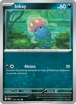 Carta Inkay de la expansión Llamas Obsidianas, número 137/197