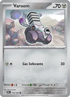 Carta Varoom de la expansión Llamas Obsidianas, número 155/197