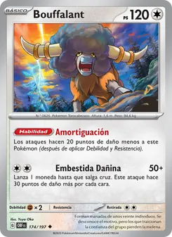 Carta Bouffalant de la expansión Llamas Obsidianas, número 174/197