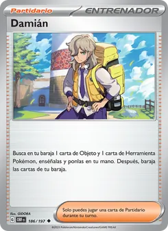 Carta Damián de la expansión Llamas Obsidianas, número 186/197