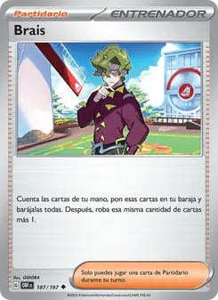 Carta Brais de la expansión Llamas Obsidianas, número 187/197
