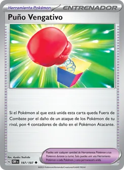 Carta Puño Vengativo de la expansión Llamas Obsidianas, número 197/197