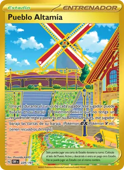 Carta Pueblo Altamía de la expansión Llamas Obsidianas, número 229/197