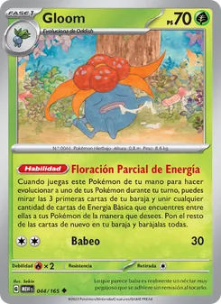 Carta Gloom de la expansión 151, número 044/165