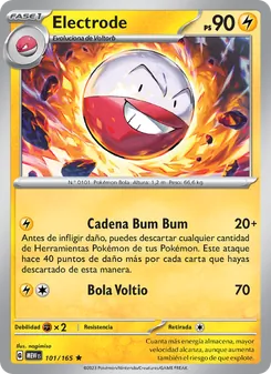 Carta Electrode de la expansión 151, número 101/165