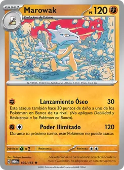 Carta Marowak de la expansión 151, número 105/165