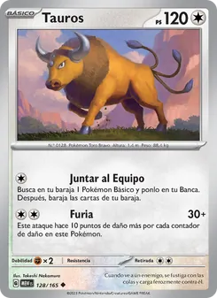 Carta Tauros de la expansión 151, número 128/165