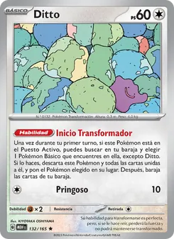 Carta Ditto de la expansión 151, número 132/165