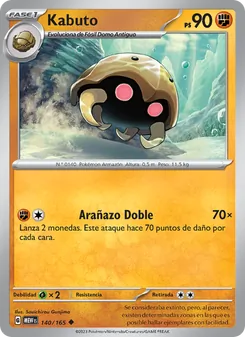 Carta Kabuto de la expansión 151, número 140/165