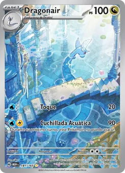 Carta Dragonair de la expansión 151, número 181/165