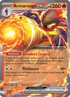 Carta Armarouge ex de la expansión Brecha Paradójica, número 027/182