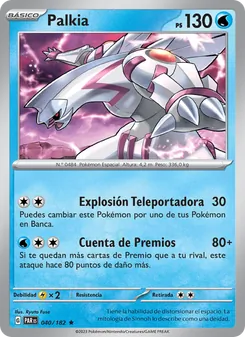 Carta Palkia de la expansión Brecha Paradójica, número 040/182