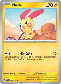 Carta Plusle de la expansión Brecha Paradójica, número 060/182