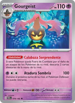 Carta Gourgeist de la expansión Brecha Paradójica, número 078/182