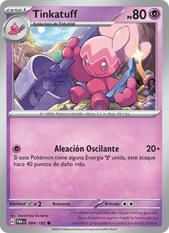 Carta Tinkatuff de la expansión Brecha Paradójica, número 084/182